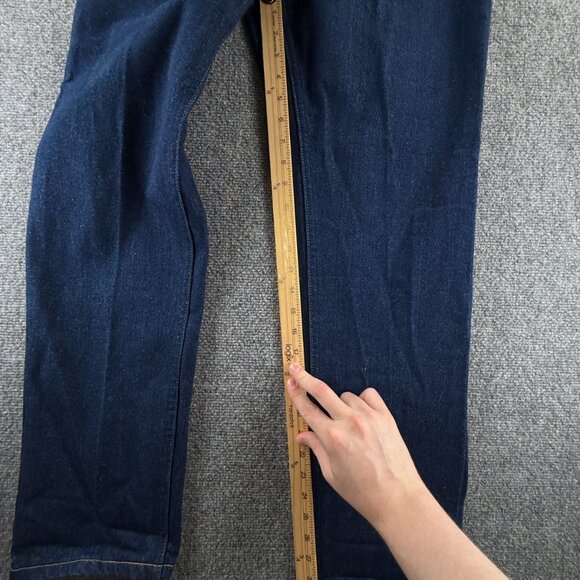VTG NOS Lee Denim Jeans Dark Wash Ms. Petite 12 Rider USA All Cotton ACTL 27X29 - Picture 8 of 16
